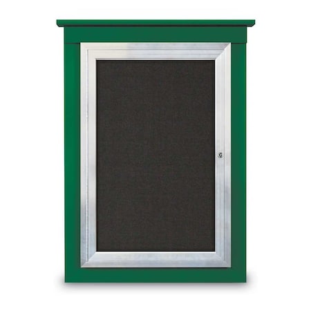 United Visual Products Sliding Glass Enclosed Letterboard, 96"x4 UV9009ACS-SATIN-LICORI